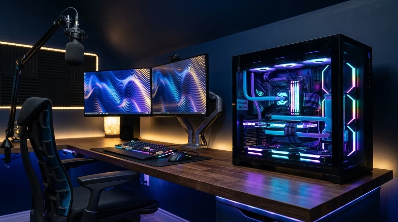 SidneyEweka Setup: Gaming-PC und Streaming-Hardware