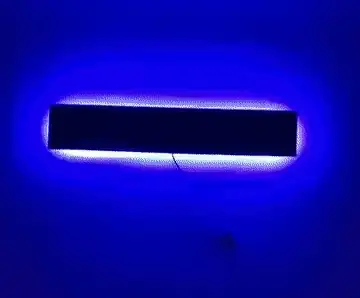 SETUPKING LED Wandleuchte: animierter Farbwechsel durch das RGB-Spektrum