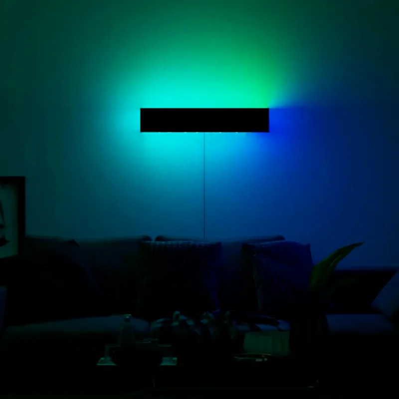 SETUPKING LED Wandleuchte mit atmosphärischem Teal-Licht
