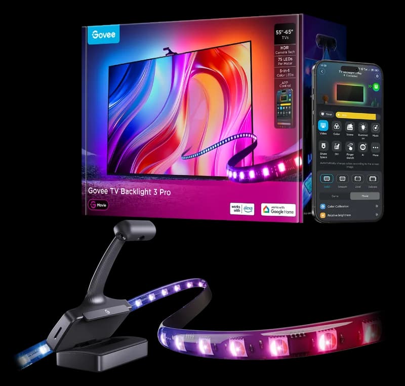 Govee TV-Hintergrundbeleuchtung 3 Pro (H66A0), 55 bis 65 Zoll