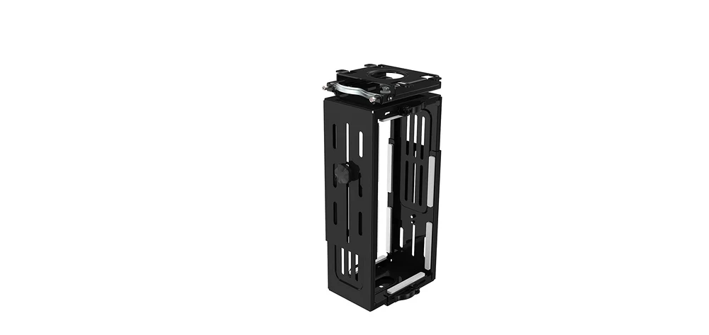 AGIL PC-Halter in Schwarz zur Montage unter der Tischplatte