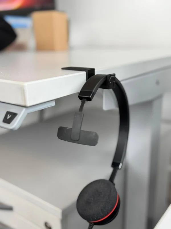 Untertisch Headset-Halter (selbstklebend/schraubbar)