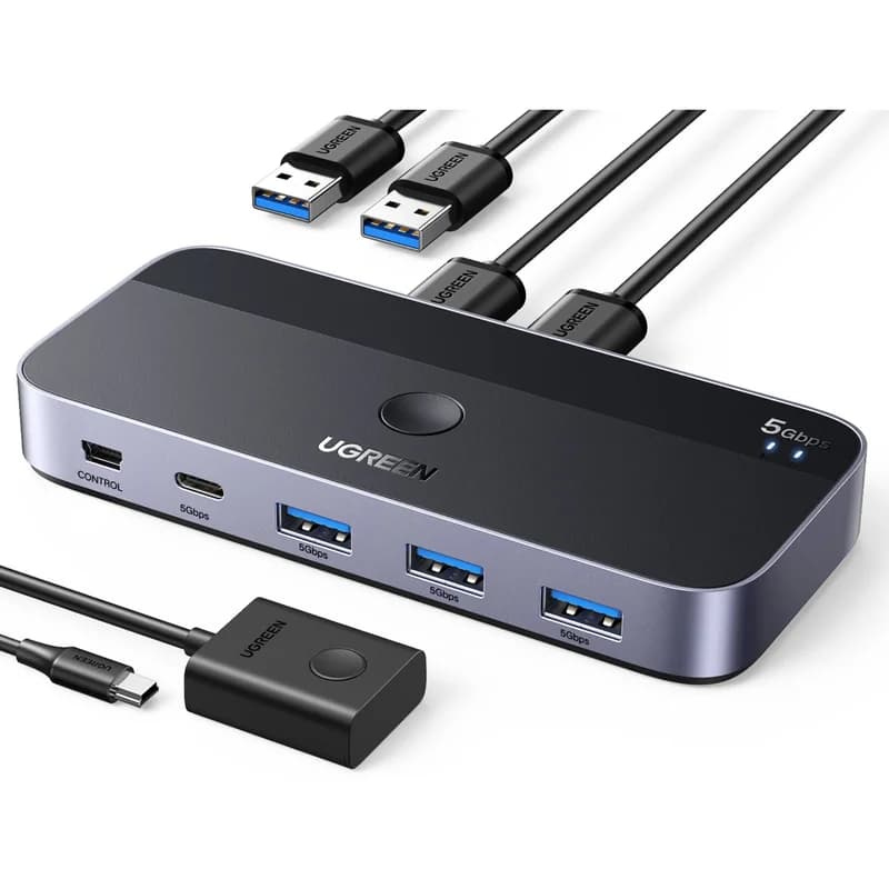 UGREEN USB 3.0 Switch für zwei PCs