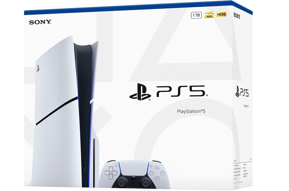 Verpackung der Sony PlayStation 5 Konsole 1 TB mit Disc-Laufwerk