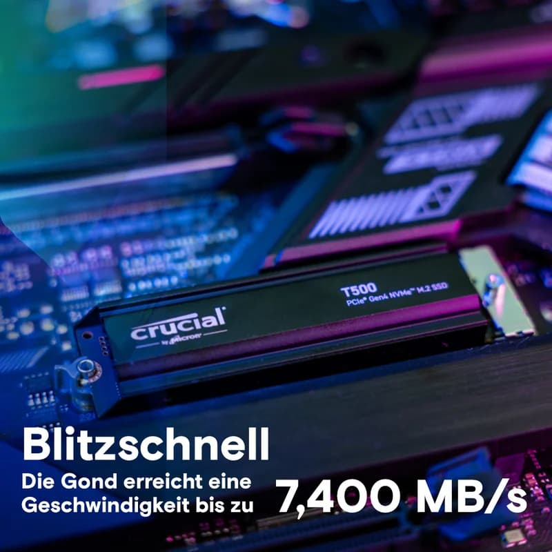 Crucial T500 Kühlkörper 1TB