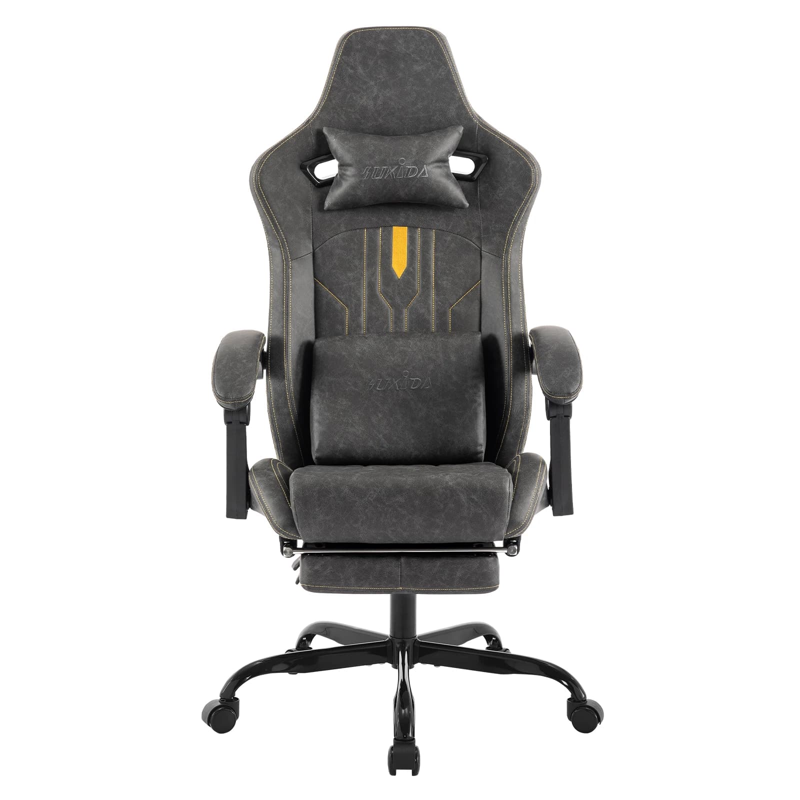 Ergonomischer Gaming-Stuhl mit Fußstütze