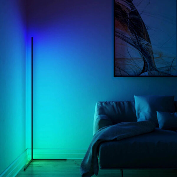 Moderne LED Eck Boden Lampe – Bild 2